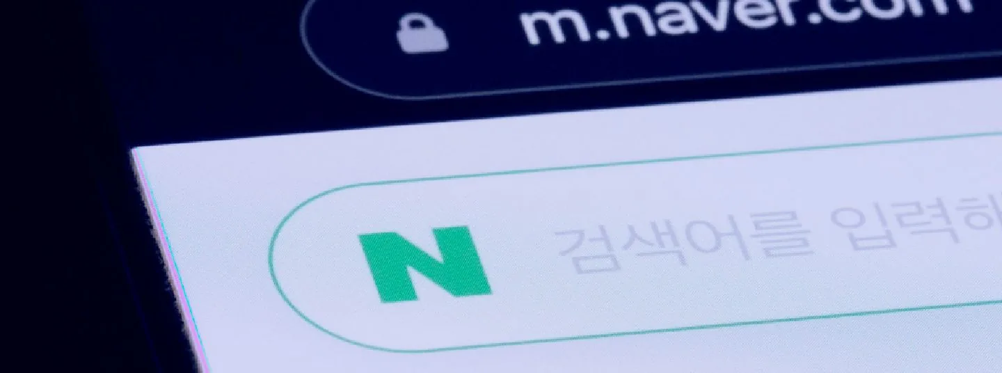 Naver search interface
